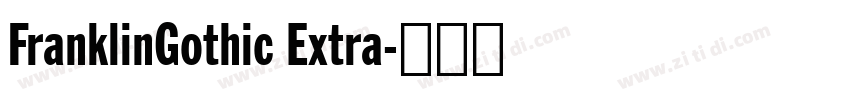 FranklinGothic Extra字体转换